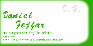 daniel fejfar business card